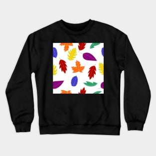 Leaves Pattern - Bold Colors Crewneck Sweatshirt